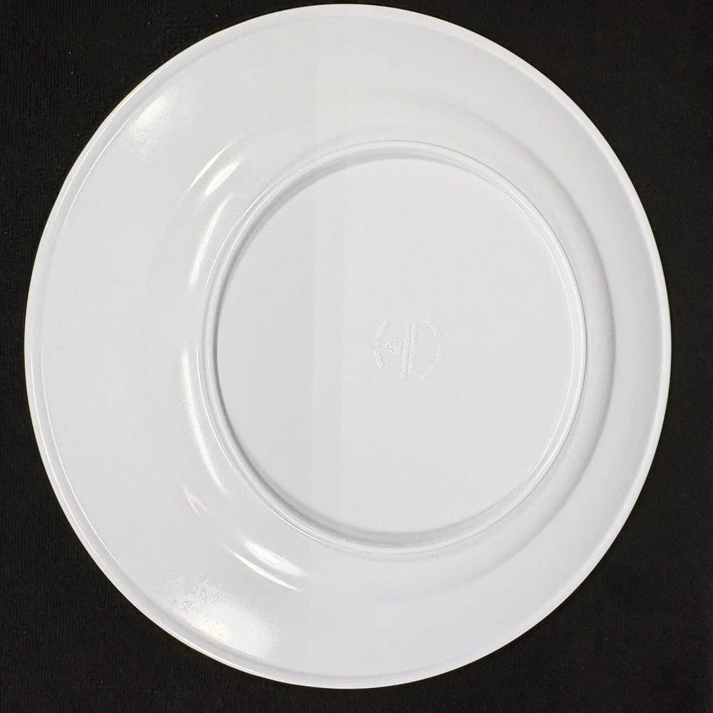Set of 3‎ Melamine Snowman Plates Winter Holiday Christmas Dinnerware